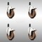 Service Caster 5 Inch 316SS High Temp Glass Filled Nylon 1-3/8 Inch Stem Caster Set Lock Brake SCC-SS316TTLEX20S514-GFNSHT-138-4 - alternate 2
